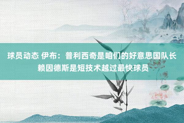 球员动态 伊布：普利西奇是咱们的好意思国队长 赖因德斯是短技术越过最快球员